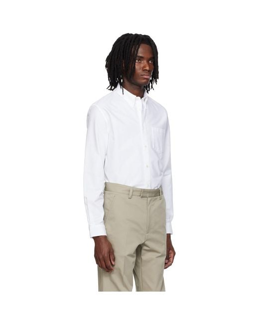 A.P.C. White New Greg Shirt for men