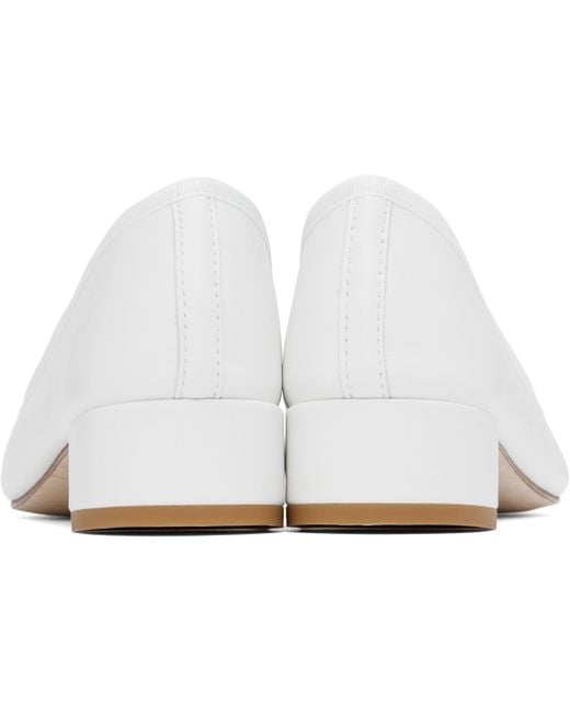 Repetto ホワイト Camille ヒール Black