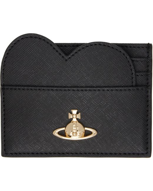 メンズ Vivienne Westwood ブラック Heart カードケース Black