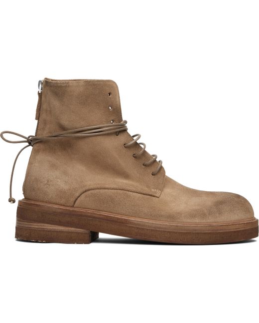 Marsèll Brown Tan Parrucca Combat Boots for men