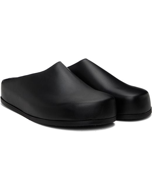 Studio Nicholson Black Wearing Clog Loafers for men