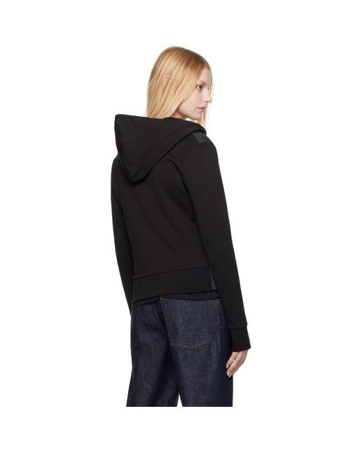 Moncler Black Zip Up Cardigan Down Jacket