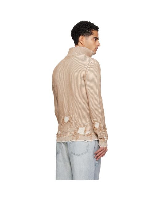 MM6 by Maison Margiela Multicolor Ribbed Knit Jacket for men