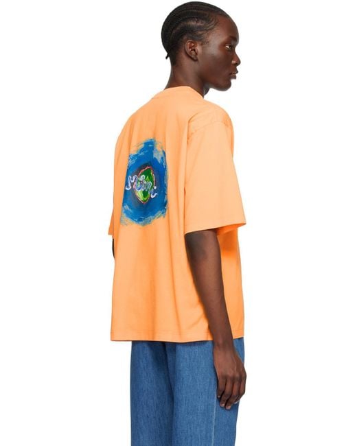 Marni Blue Orange Sunset T-shirt for men