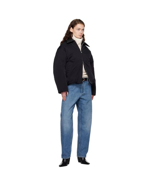 Bottega Veneta Black Tech Nylon Down Jacket