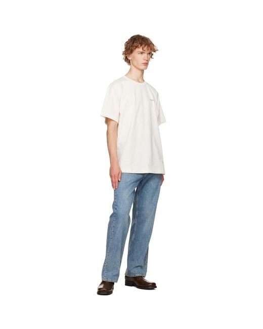 Helmut Lang White Off- Logo T-Shirt for men