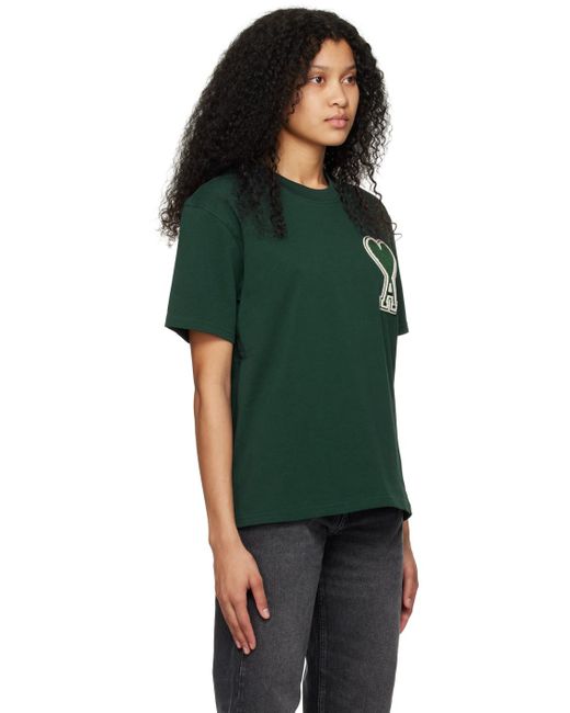 T-shirt vert à logo ami de cœur exclusif à ssense AMI en coloris Green