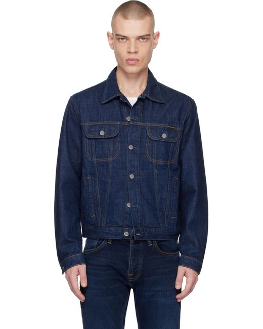 Nudie Jeans Blue Danny 40S Redcast Denim Jacket for men
