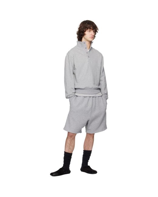 Entire studios Gray Port Pullover Sweatshirt for men