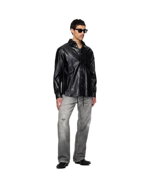 DIESEL Black Gray Relaxed 2080 D-reel Joggjeans 068us Jeans for men
