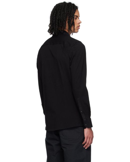 Chemise noire à boutons HUGO pour homme en coloris Black