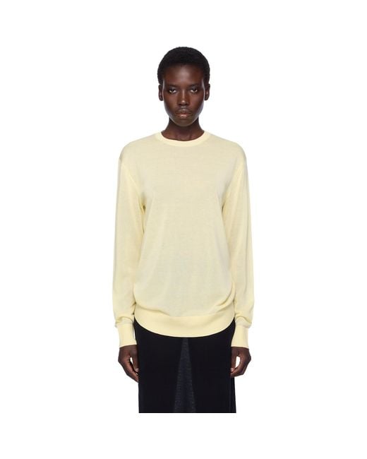 Totême Black Long-Sleeve Knit T-Shirt