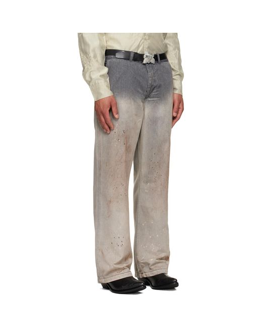 Our Legacy Gray Rig Chino Jeans for men