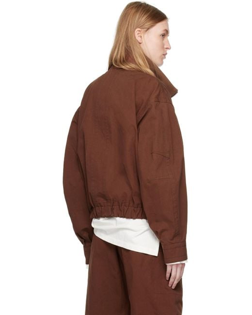 Lemaire Brown Layered Jacket