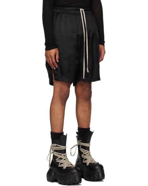Rick Owens Black Concordians Boxers Shorts for men