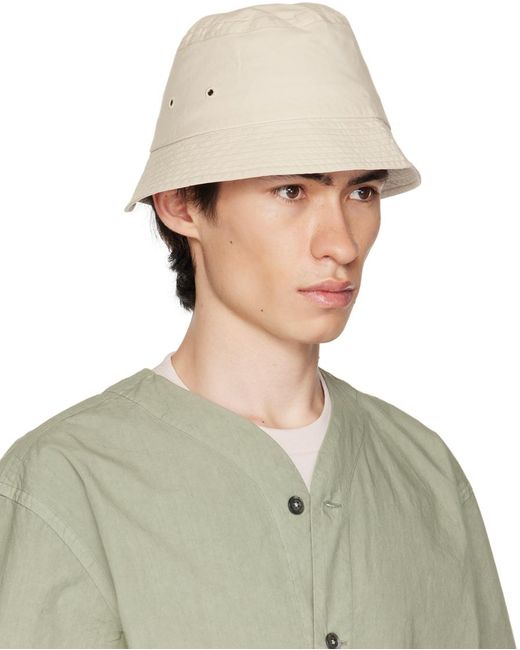 Norse Projects Green Off- Eco-Dye Bucket Hat for men