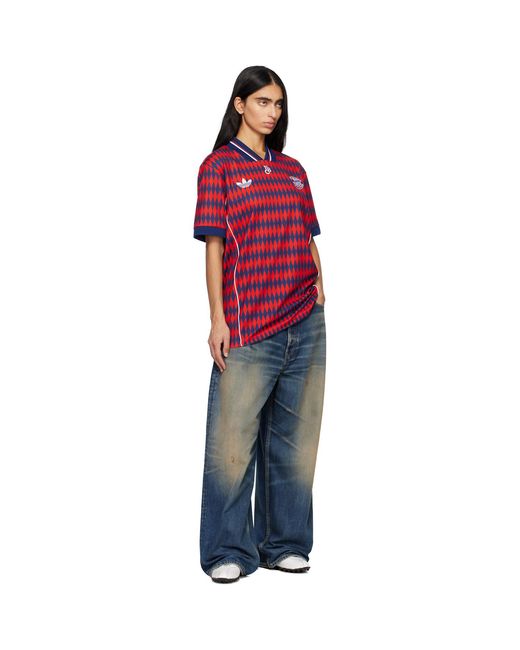 Adidas Originals Red Fc Bayern Munich Lfstlr Jersey