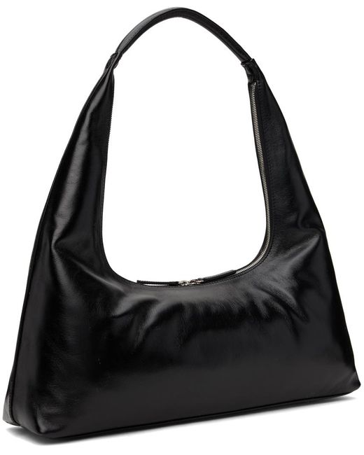 MARGE SHERWOOD Black Leather Shoulder Bag
