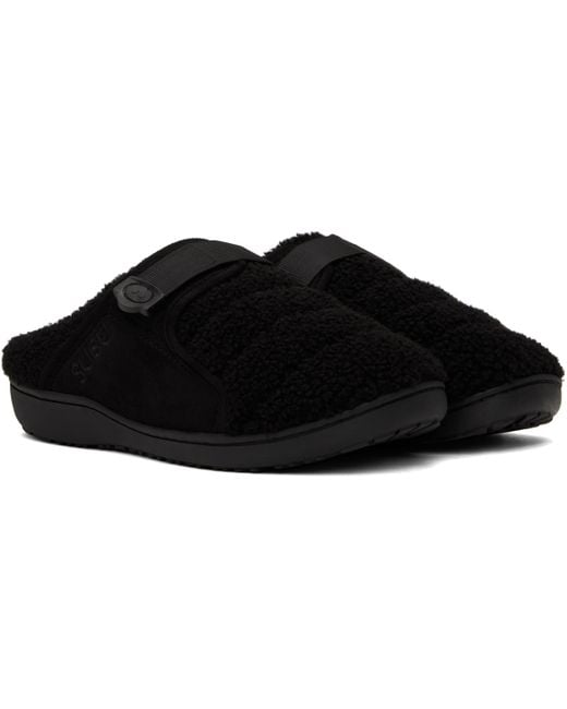 A.P.C. Black Subu Edition Belt Line Slippers