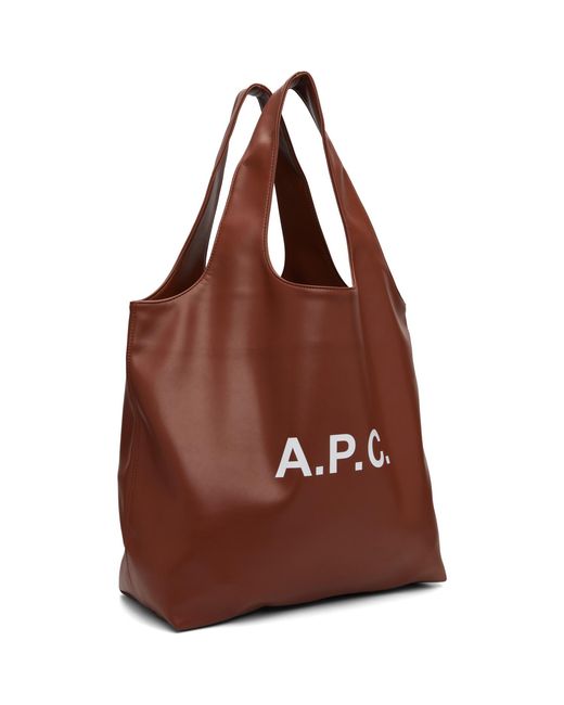 A.P.C. Brown Tan Ninon Tote