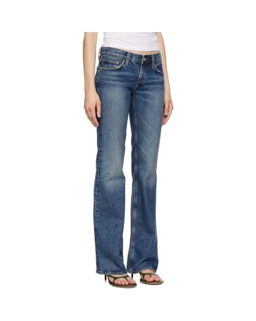 Agolde Blue Low Rise Boot Jeans