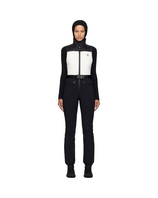 Moncler Black Ski Suit Down Jumpsuit