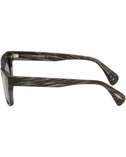 Oliver Peoples Black Ryce Sunglasses for men