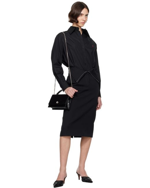 【関税込み】McQueen ブラック トップハンドル スカル バッグ Women's Top Handle Skull Bag in Black | McQueen US