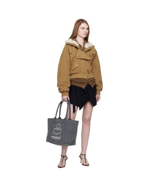Isabel Marant Black Yenky Zipped Tote