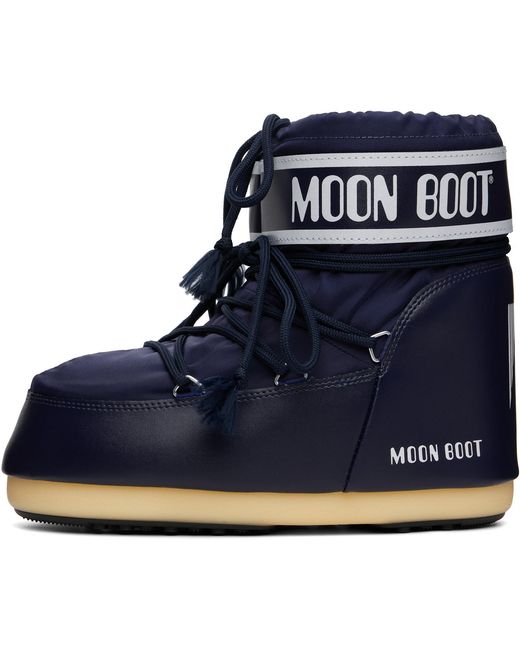 Moon Boot Blue Icon Low Nylon Boots for men