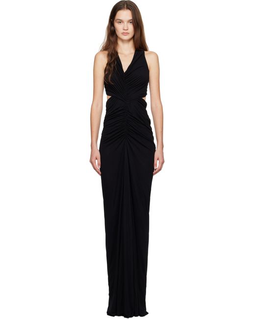 Rick Owens Black Porterville Poppy Maxi Dress