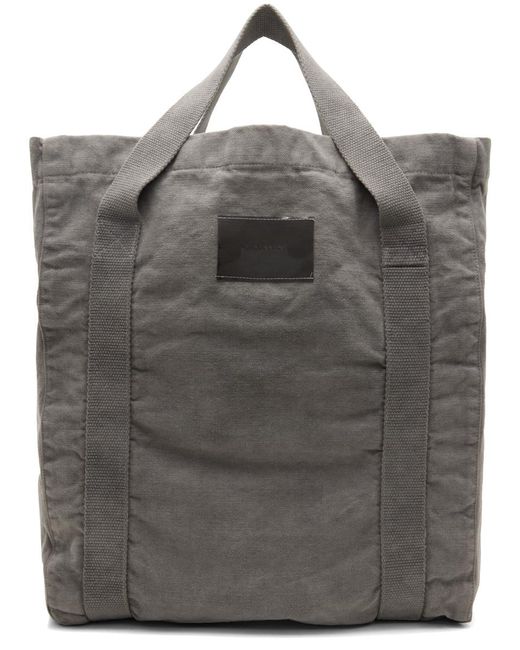 Our Legacy Gray Flight Tote for men