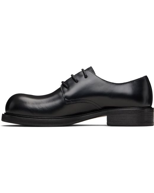 Acne Black Lace-Up Leather Derbys for men
