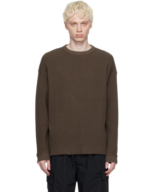YMC Brown Versatile Sweatshirt for men