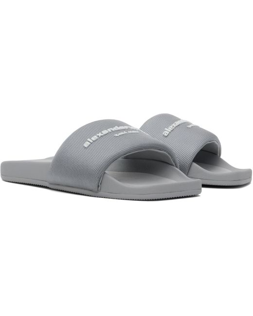 Alexander Wang Black Aw Pool Slides