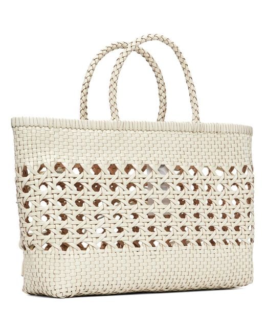 OSOI Metallic Off- Biscuit Tote