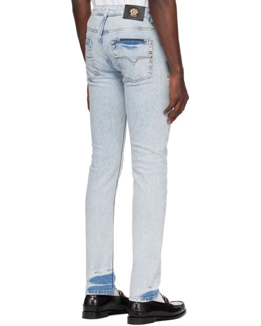 Versace Blue Slim-Fit Jeans for men