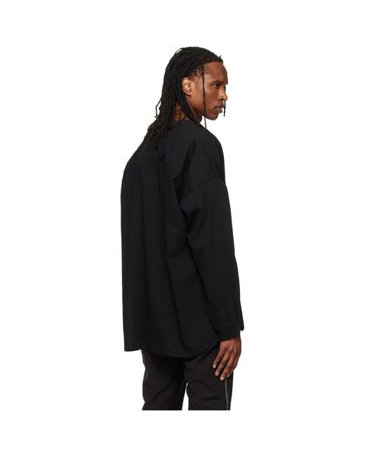 Rick Owens Black Tower Lido Larry Shirt for men