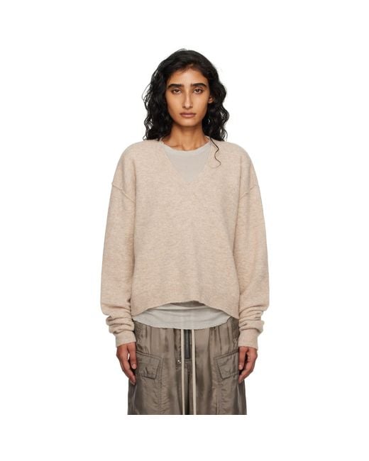 Rick Owens Multicolor Concordians Tommy V-Neck Sweater