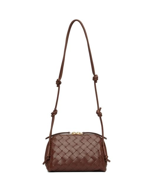Bottega Veneta Brown Burgundy Concert Bag