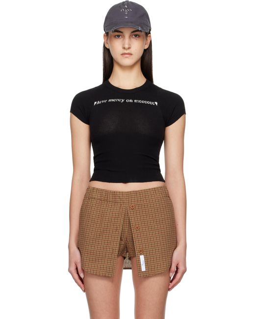PRAYING Black Ssense Exclusive 'Mercy' Knit T-Shirt
