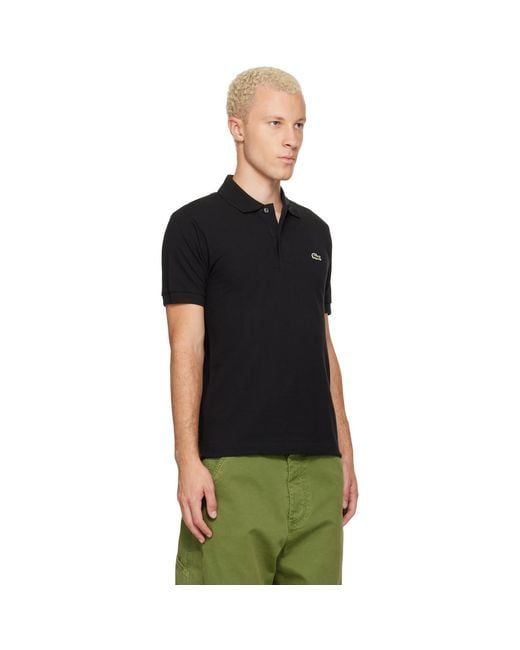 Lacoste Black Classic Fit Original L.12.12 Polo for men
