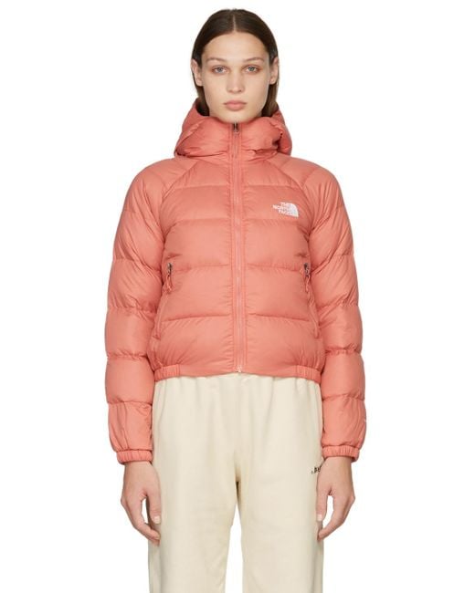 The North Face Synthetic Down Hydrenalite Hooded Puffer Jacket in Pink