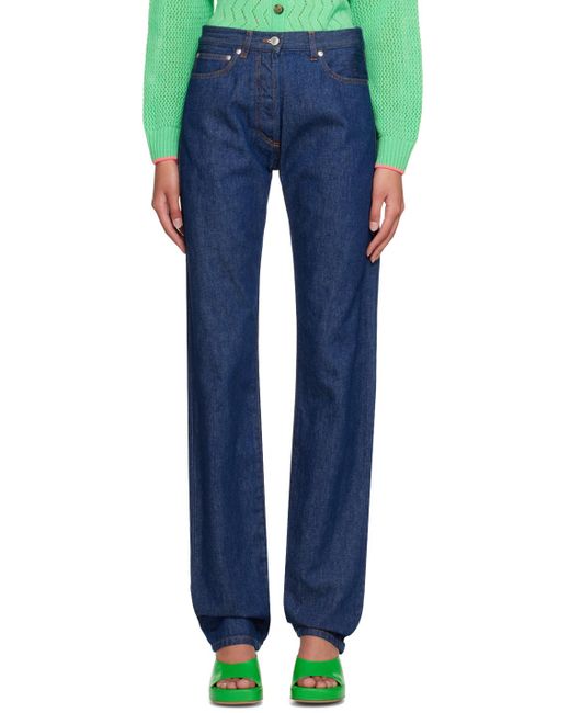 MSGM Blue Tailored Jeans