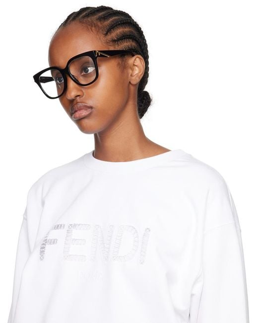 Fendi Black Square Glasses