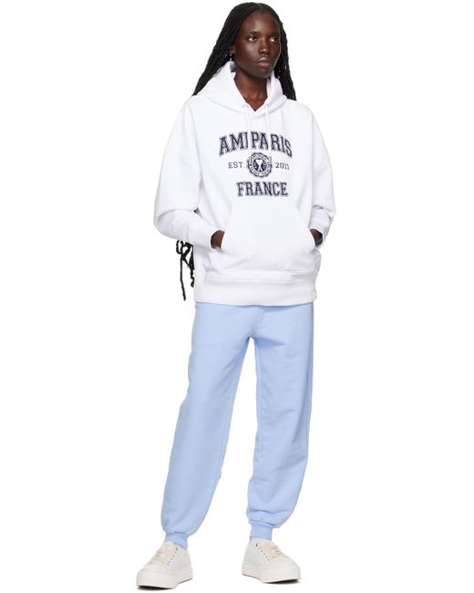 Paris white hoodie hotsell