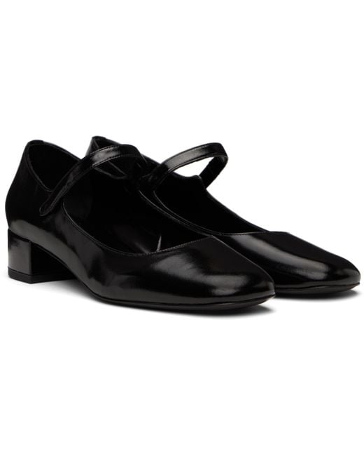 By Far Black Ginny Heels