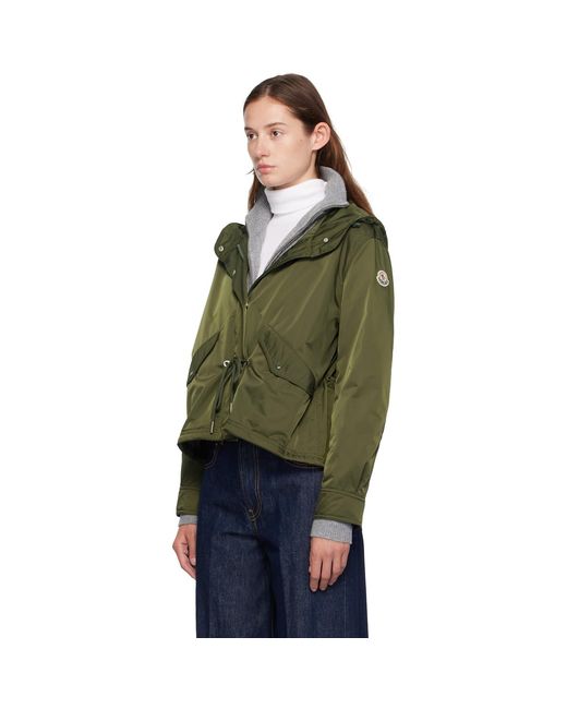 Moncler Green Noizay Hooded Parka Jacket