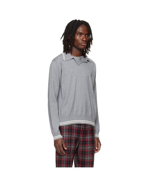 Vivienne Westwood Gray Doubletake Polo for men