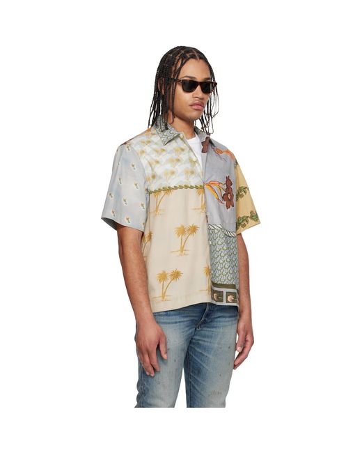 Paul Smith Yellow 'textile' Shirt for men